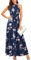 STYLEWORD Women's Floral Print Sleeveless Off Shoulder Elegant Summer Dress Ladies Halter Neck Maxi Long Dress(Floral-54,L)