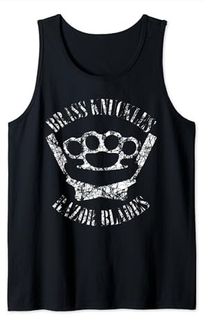 Brass Knuckles and Razor Blades - boxing and barber t shirt Tank Top