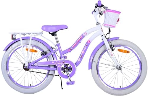Volare Lovely Kinderfahrrad - Mädchen - 20 Zoll - Lila - Zweihandbremsen