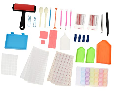 NUOBESTY 1 Juego Herramienta De Pintura De Diamantes Kit De Pintura De Cristal Herramienta Raspadora Bandejas Plásticas Bandeja De Plástico El Plastico Accesorios 5d Dibujo De Diamantes