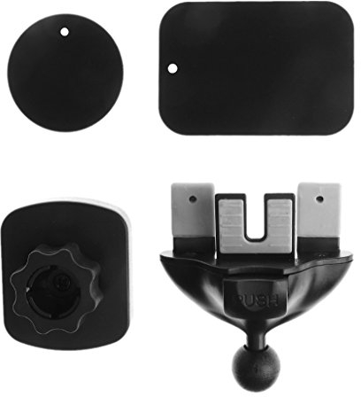 MONOJLY Support magnétique pratique à 360º pour CD de voiture compatible avec téléphone portable