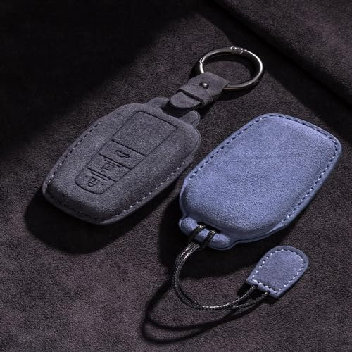 CKLS Telecomando Fob shell orologio caso pelle scamosciata chiave auto, adatto per Toyota Crown Land Key case, Fenglanda Yize Weilanda Prado dominante Ruizhi finora