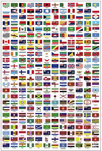 IGHSNZUH Creative Puzzle Jigsaws for Adult Children, Wooden Puzzles 1000 Pieces, Challenging Intellectual Puzzles Jigsaw Toys - World Flag