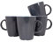 Gimex Vivid Line - Tasse mit Henkel - Blau - 380 ml - 4 Stück