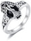 DAYLINLOVE Schwarzer Turmalin Ring 925 Sterling Silber Baum des Lebens Ringe Schwarzer Onyx Ringe Heilender Schmuck Spiritueller Schutz Geschenke für Frauen (7)