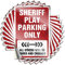 Aufkleber für Autos, Sheriff, Spiel, Parkplatz, lustiger Aufkleber, 10 Stück, Aufkleber für Autos, lustige Auto-Aufkleber (6 x 9 cm)