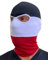 No Face No Name Sturmhaube in schwarz weiß rot gestreift I Balaclava Maske Einheitsgröße I Ultras Hooligans Ski Motorrad