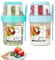 SinLaw 2 Stück MüSlibecher to go,Jogurtbecher für Unterwegs mit löffel,Joghurt to Go Becher,Doppelschicht Auslaufsicherer Joghurtbecher,Salatbecher (Green+Blue（310ml+560ml)