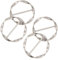 Schal-Ring-Clip, 4 Stück Metall T-Shirt Clips Schal Seidenschal Ring Clip Runder Krawatten Ring Clips Kleidungsring T-Shirt Krawattenringe Modische Twist Knoten Clip für Frauen Mädchen Kleidung