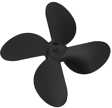 COLLBATH Kleiner Lüfterblatt Satz Aus Aluminium Für Heizkörper Lüfterzubehör Rotorblatt Für Ofenlüfter Praktisch Für Heimgebrauch