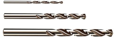 3-teiliger Kobalt-Bohrersatz, M35 HSS Metall-Bohrer in Standardlänge, geeignet zum Bohren in Hartmetall, Edelstahl und Gusseisen (5mm+6.5mm+8mm)