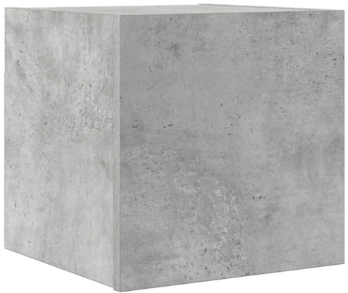 Helloshop26 Meuble TV multimédia étagère télévision Buffet téléviseur Salle à Manger Salon Chambre Mural 30,5 x 30 x 30 cm Gris 02_0027755