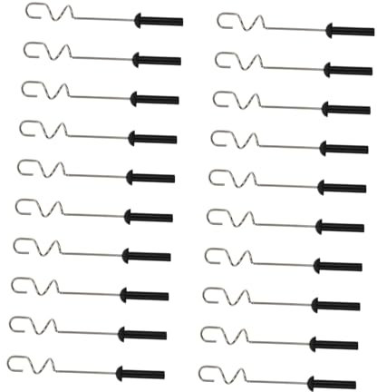 OATIPHO 20 Stück Spiralkopf Des Rührwerks Pigmente Mischwerkzeug Mixer Backen Färben Rühren Pigment Ersatz Pigmentmixer Ersatz Pigment Rührkopf Farbkopf Kunststoff Grau
