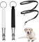 Fadbudss 2 Pack Hundepfeife Hochfrequenz Lautlos, Ultraschall Gegen Bellen Rückruf Effektives Hundetraining Hunde Pfeife Mit Verstellbare Lanyard Erziehungshilfen für Hunde Pfeifen Schwarz Und Weiß