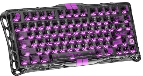 GravaStar V75 Lite Hall-Effekt 4000Hz Rapid Trigger Gaming Tastatur, Kabelgebundene RGB 75% keyboard mit Magnetic Switche, 0,01mm RT-Genauigkeit, Rapid Tap/SOCD, Hot Swappable Schaltern - Für PC & Mac