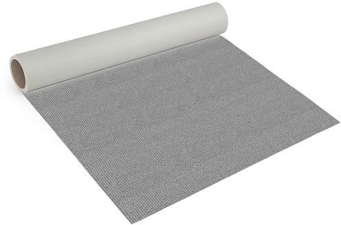 Internethandel Pfordt Teppichboden Feinschlinge Grau, 500x200 cm | Teppich Meterware aus 100 % Polypropylen, Feinschlinge mit Vliesrücken, für Wohnräume und Büro, für Fußbodenheizung geeignet