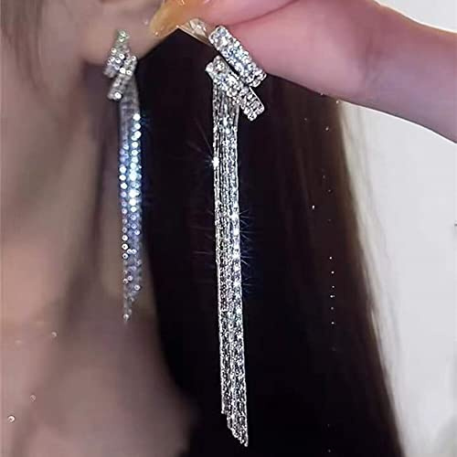 TTDGYYXW Metallquastenohrringe Glänzend Wen Jewelry s