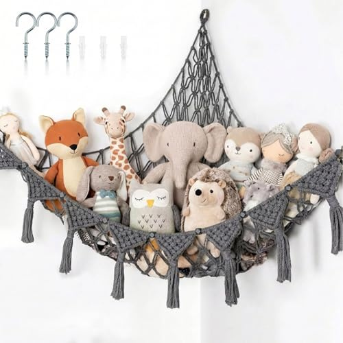 Toy Storage Net, Hanging Teddy Hammock for Cuddly Soft Toy& Stuffed Animal
