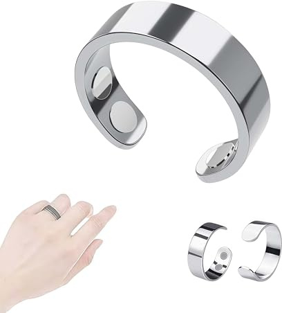 Sandsberg Anti Schnarch Ring—Ring Für Ruhige Nächte Mit Komfortablem Sitz Für Den Schlaf (Silber)