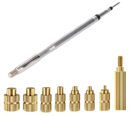 Hot Melt Inset Brass Nut Insertion Set Insert Soldering Iron Tip Head 2mm 2.5mm 3mm 4mm 5mm 6mm 8mm Hot Melt Insets Nut Hot Melt Insets Nut