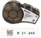 Brady M21-750-499 Etikettenklebeband, Nylon, Schwarz auf Weiß, kompatibel mit BMP21-PLUS, ID PAL und LABPAL Druckern, Länge 40,6 cm, Breite 1,9 cm, 19.05mm x 4.88m