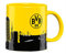 BVB Tasse Skyline, Steingut, Schwarz/Gelb, 10 x 10 x 15 cm
