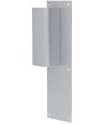 Vachette Poignée de Porte N°536 Droite Bec de Cane avec Plaque 250x70 - Finition Argent - Modèle robuste pour portes intérieures - Installation simple et durable