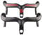 TOSEEK Full Carbon-AERO Integrierte Lenker mit Stielen Für Racing Rennrad Matte Schwarz (Glänzend Logo) (Vorbauten 120mm, Lenker 420mm)
