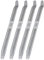 Kosma Set of 4 Heavy Duty Metal Tyre Lever | Tire Lever Spoon - 16/400mm | Tyre Remover Repair Tool for Motorbikes, Bikes & Cars