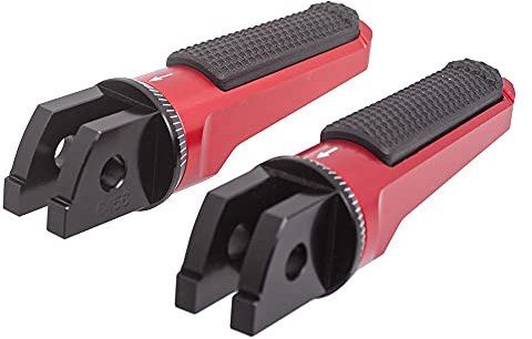 Repose-pieds de Moto Pédales Avant Conducteur Accessoires pour MT-07/Tracer 2014-2020 pour MT-09/SP 2013-2020 pour XSR700/XSR900 2016-2020 pour FJR1300A/AS 2013-2019 (Rouge)