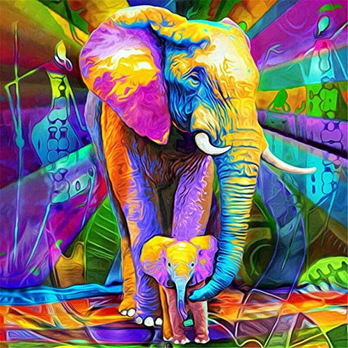 Klassische Puzzle 3000 Teile - Bunter Elefant,Puzzle für Erwachsene Kinder,Farbenfrohes Puzzle für Erwachsene und Kinder ab 8 Jahren,Geschicklichkeitsspiel für die Ganze Familie.-48.03x31.88 Zoll (12
