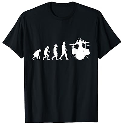 Schlagzeug Evolution Drummer Schlagzeuger T-Shirt