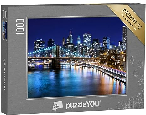 puzzleYOU: Puzzle 1000 Teile „Skyline des Stadtzentrums von New York“ – aus der Puzzle-Kollektion Amerika, Amerikanische Städte