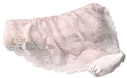 LSHARON Damen Sexy Maulbeerseide Slip Dessous Spitze Tanga Unterwäsche Höschen
