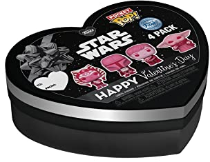 Funko Pocket Pop! Star Wars: The Mandalorian Val Box 4 Pieces - Grogu - Keychain - Neuartiger Schlüsselanhänger - Vinyl-Minifigur Zum Sammeln - Strumpffüller - Geschenkidee - Offizielle Handelswaren