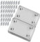 Edelstahl Flachverbinder 20 Stück Lochplatte Holzverbinder Metallverbinder Verbindungsplatte Verbinder für Reparatur Befestigung Holz 60 x 38 mm