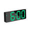 LED-Display Digitaler Spiegel-Wecker Mit Batterie-Stecker, Doppelzweckuhr, Schlummerfunktion, Nachtmodus - Geeignet Für Schlafzimmer, Büro, Grün
