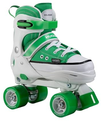HUDORA Roller Skates Sneaker in versch. Farben & Größen - Kinder Rollschuhe über 4 Größen verstellbar - Rollschuhe für Kinder & Jugendliche - Roller Schuhe mit 4 austauschbaren Innensohlen