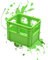 Batterie Bier Kasten Batteriekasten Batteriekiste Batteriebox Aufbewahrungsbox Minikiste Minibox für Aufbewahrung von Batterien AA, AAA, 9V, Leerkiste - 3D gedruckt (Leer, Grün)