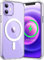 Little Boutik Coque Silicone Transparente Compatible Magsafe pour iPhone 12/12 Pro