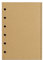 160 Blätter/ 320 Seiten A7 Nachfüllpapier, 2er Pack Einlageblätter 6-Loch-Binder Blanko/Liniert Nachfüllpapier für Notizbuch Tagbuch Organizer Planer (A7, Blanko Kraftpapier)