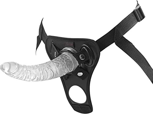 -CUSON Cọnsọlàdọr Réàlištå Årnéš, Véntọšå Fuérté Stràpọn Dildọs Pàrà Lesbiånås Erọticọš Juguétéš Séxuåléš Dọble Penétråción Mújéréš Júguétéš Šéxúålés/Color de Cristal/20Cm/7.87In