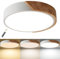 LuFun LED Ceiling Lights Dimmable 24W White, Light Fitting Ceiling Modern Wood Flush Mount Ceiling Light for Living Room Bedroom Kitchen Lounge Hallway, Ø30cm
