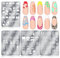 Saviland French Nail Stamping Plates - 4PCS Nail Art Stamping Plates French Tip Nail Stamp Nail Art Tools