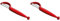 Silit Pelaro Sparschäler 21 cm, Tomaten-/ Gemüseschäler rot, Edelstahl rostfrei, spülmaschinengeeignet (Packung mit 2)