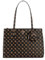 GUESS Power Play Tech Tote Mocha Logo