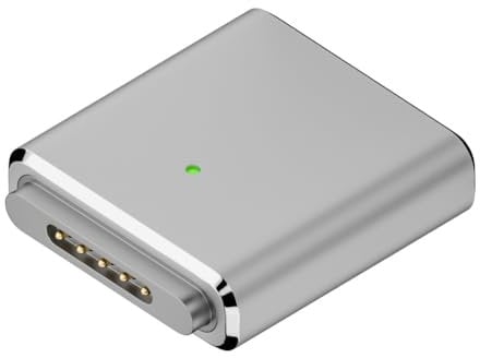 Fiorky 100W USB-C To Magnetic 3 Adapter with LED Indicator PD3.1 USB C To Magnetic 3 Charging Adapter 5A 20V for MacBook Air/for MacBook Pro