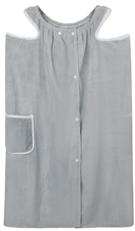 FakeFace Sauna Frottee Bademantel Damen Saunakilt Sauna Kilt Handtuch, Wickel Bademantel Spa Badetuch, Weite Saunasarong Saunatuch Mikrofaser Sarong Kilt für Sport, Dusche, Spa & Strand