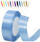 Wasserblau 25mm Satinband 23 Meter, Polyesterband, verschönern Sie Ihre Bastelarbeiten und Feiern, ideal für Geschenkverpackungen, Dekorationen, Hochzeitsautoband, Bänder zum Basteln