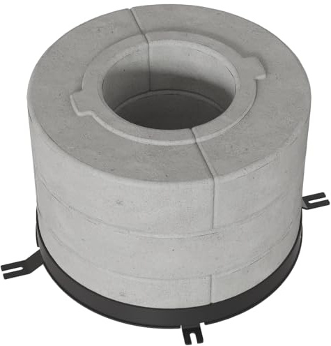 KRATKI Akkumulationsscheiben für Kaminofen Rollo Ø150 mm Holzofen | 24,5 x 34,6 cm